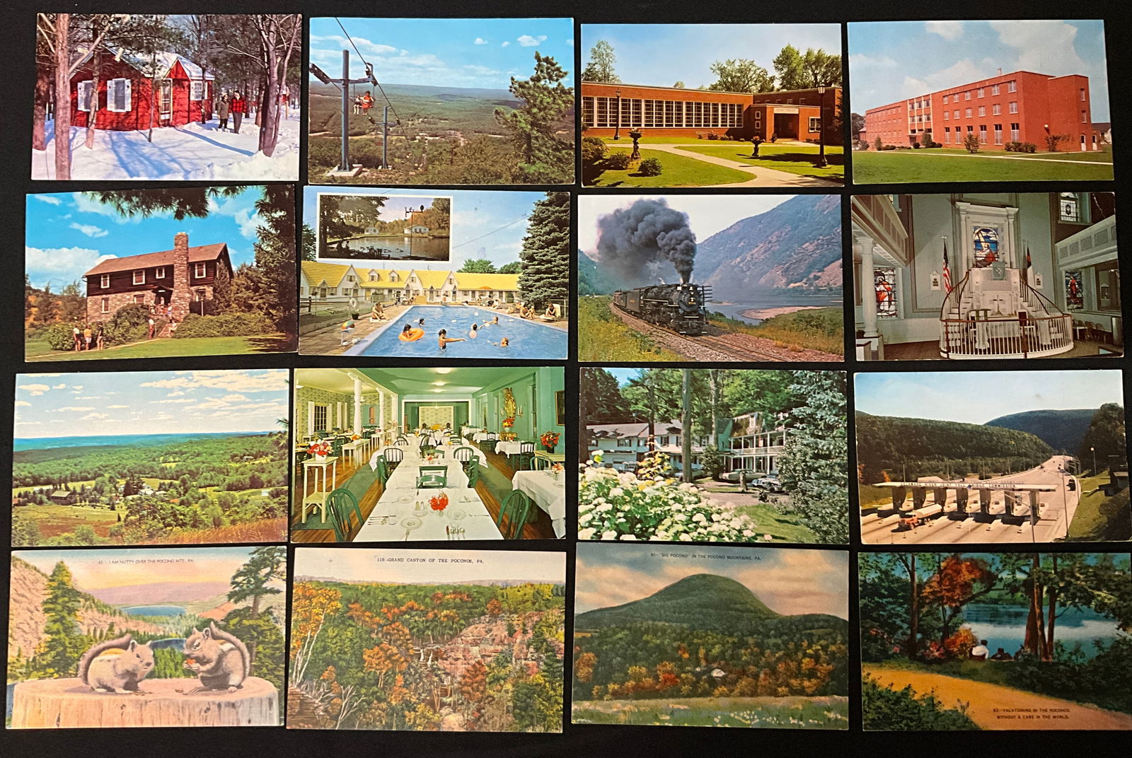 Vintage Postcards Paper Ephemera Collection of Pennsylvania Pocono Mountain Scenes - 2