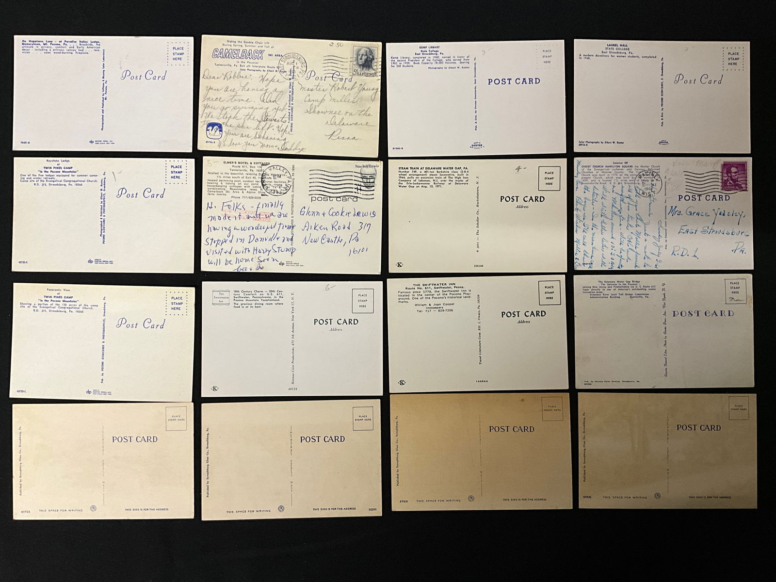 Vintage Postcards Paper Ephemera Collection of Pennsylvania Pocono Mountain Scenes - 3