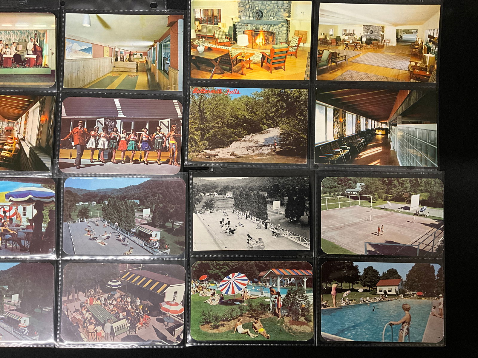 Vintage Postcards of Pocabana Lodge, Poconos, Pennsylvania. Mid-20th Century Ephemera. - 2