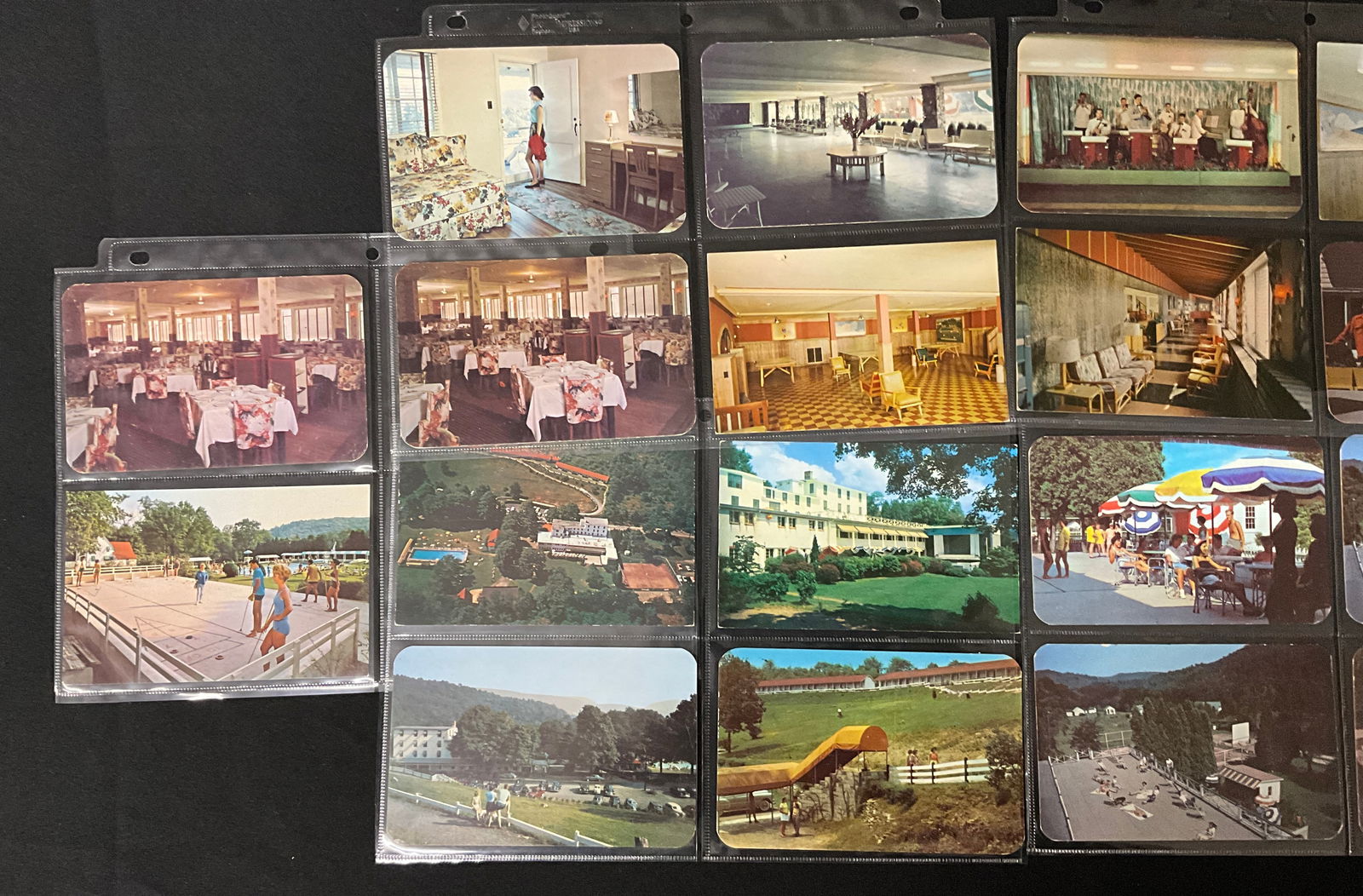 Vintage Postcards of Pocabana Lodge, Poconos, Pennsylvania. Mid-20th Century Ephemera. - 3