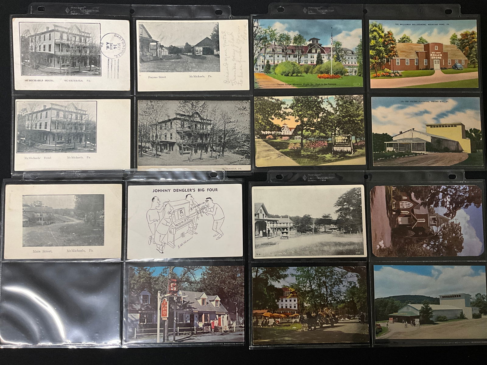 Vintage Postcards Collection. McMichols, Pennsylvania Ephemera. Early 20th Century. - 2