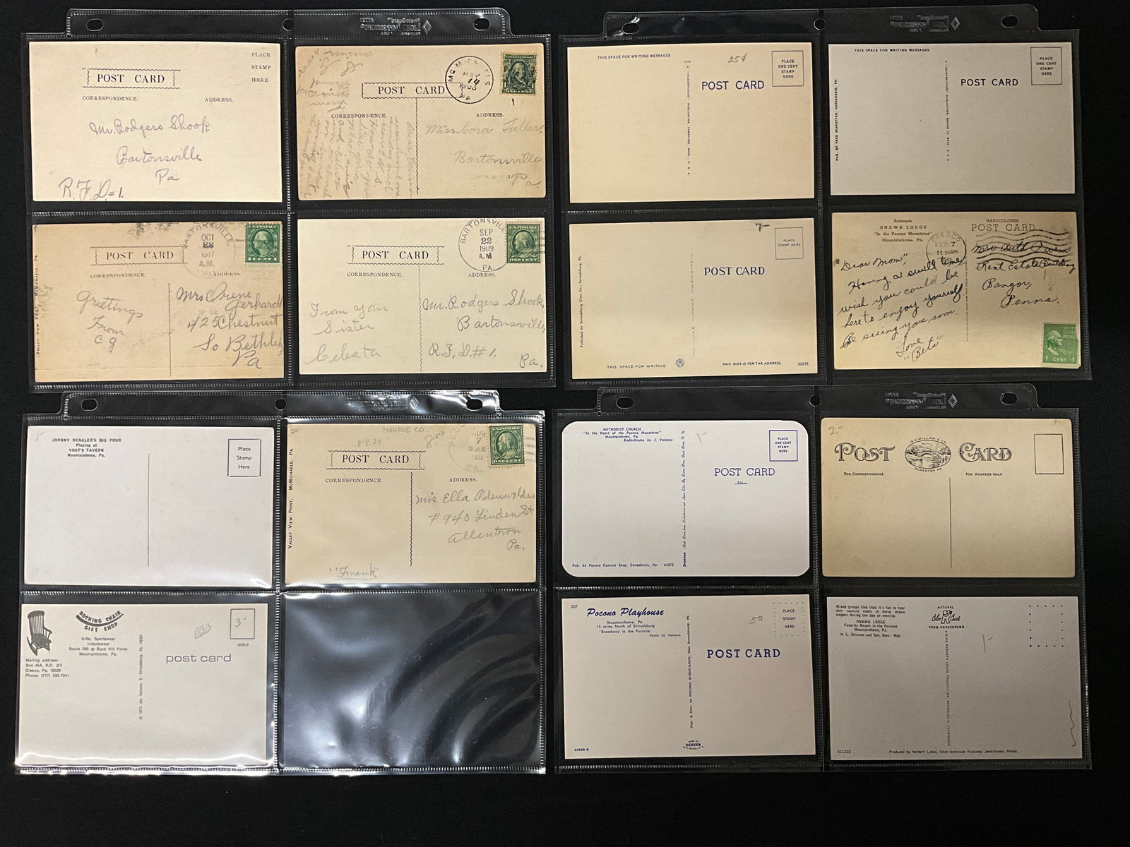 Vintage Postcards Collection. McMichols, Pennsylvania Ephemera. Early 20th Century. - 3