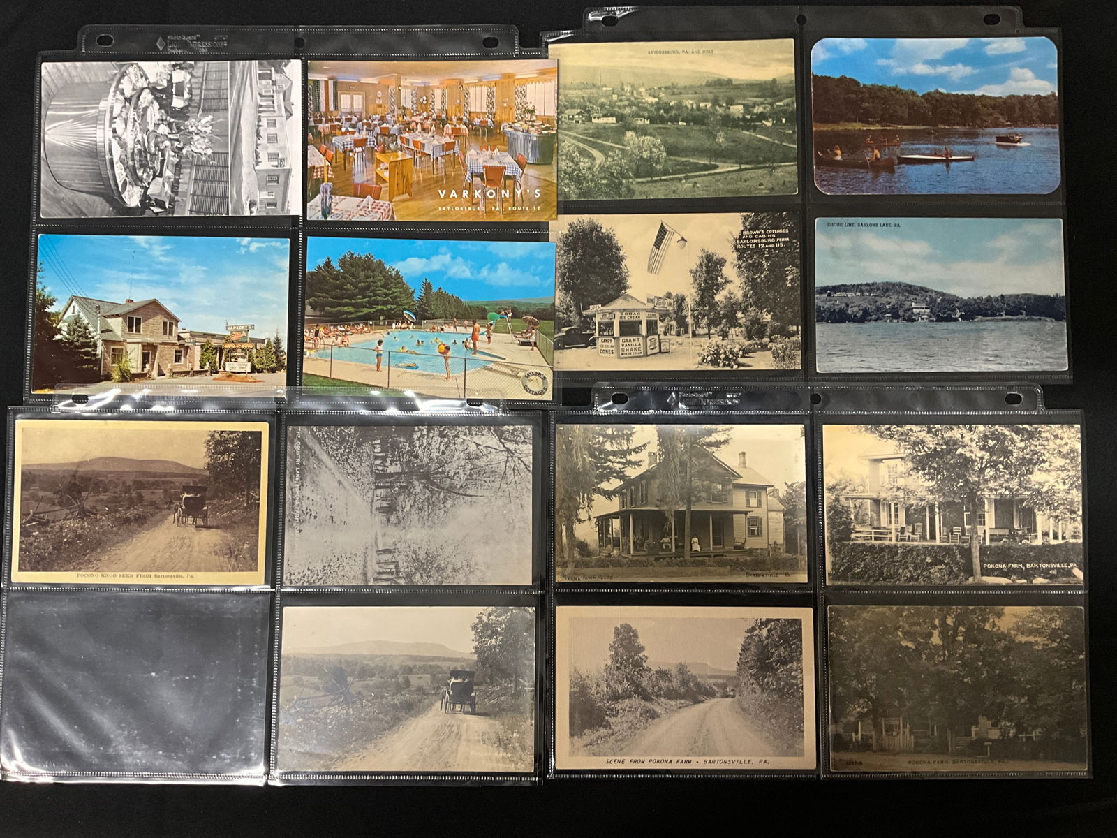 Vintage Postcards and Paper Ephemera Collection of Poconos, Pennsylvania Resorts - 2