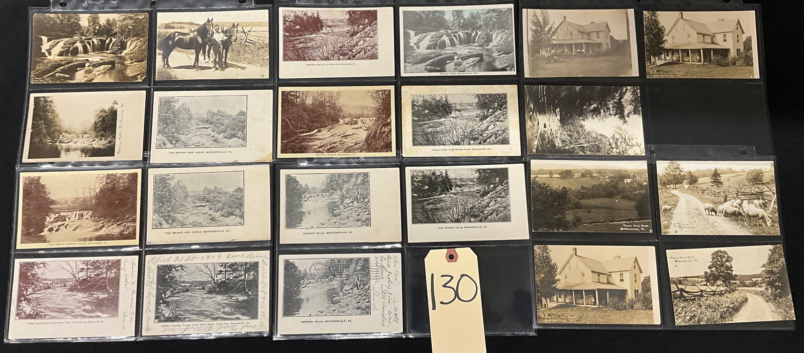 Vintage Postcards of Bartonsville and Pocono Falls, Pennsylvania, circa 1909�1910. (1 of 5)