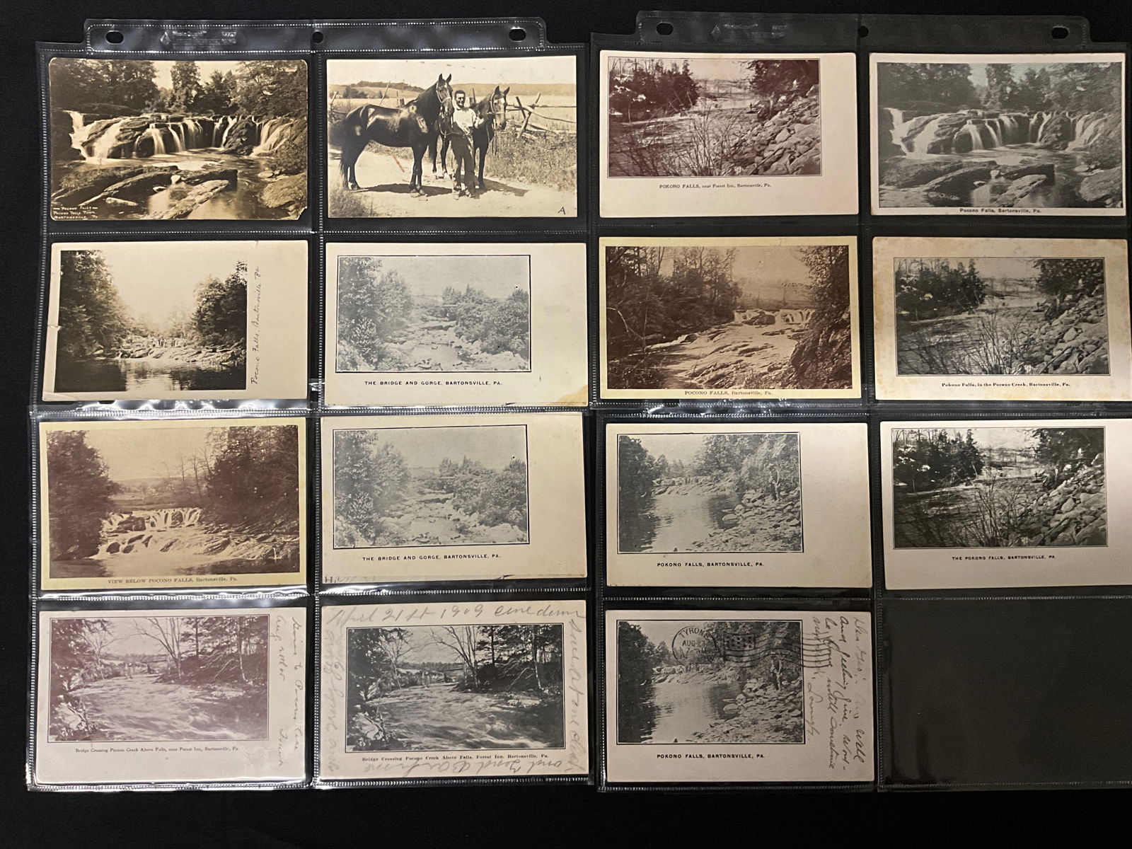 Vintage Postcards of Bartonsville and Pocono Falls, Pennsylvania, circa 1909�1910. - 2