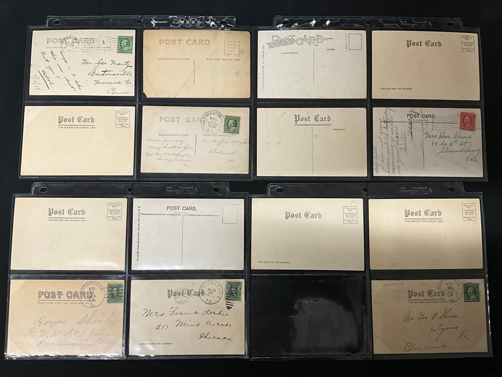 Vintage Postcards of Bartonsville and Pocono Falls, Pennsylvania, circa 1909�1910. - 3