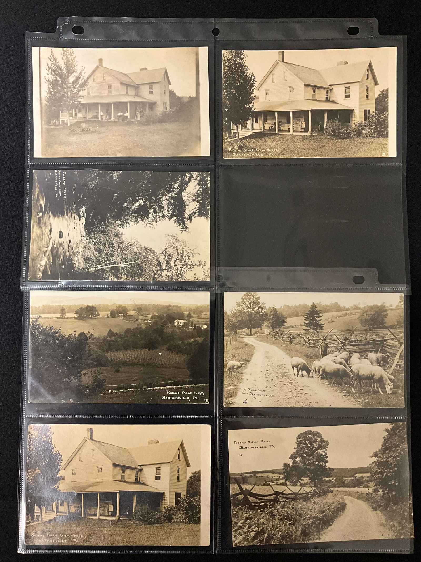Vintage Postcards of Bartonsville and Pocono Falls, Pennsylvania, circa 1909�1910. - 4