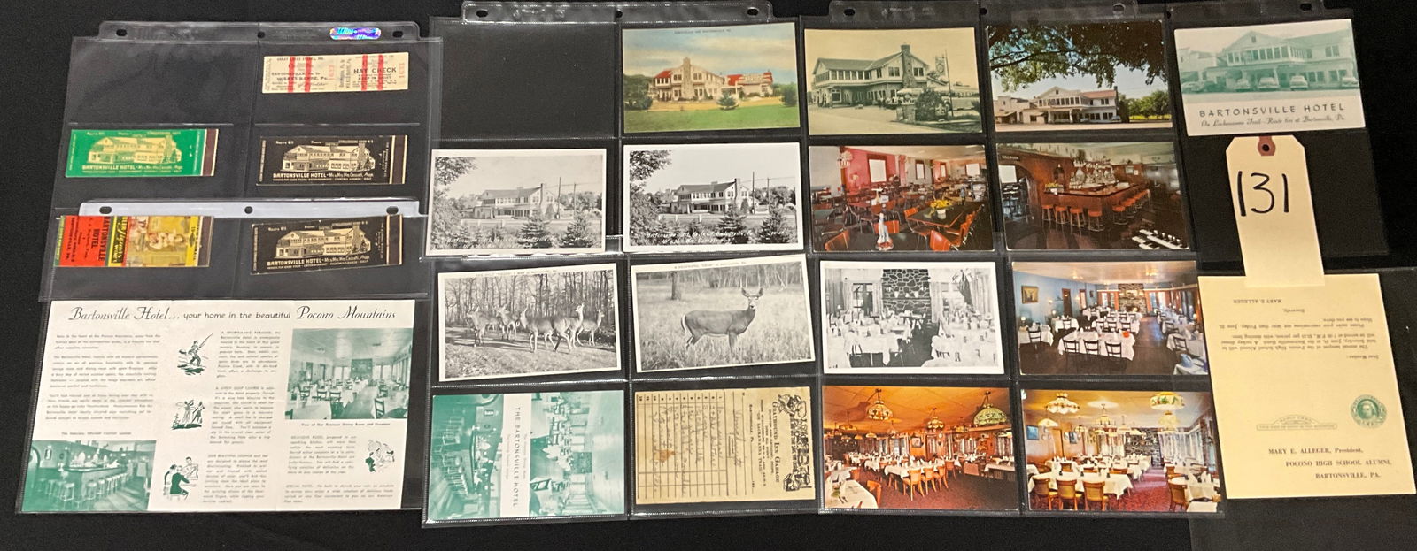 Bartonsville Hotel Vintage Postcards and Paper Ephemera Collection, Poconos Mountains (1 of 4)