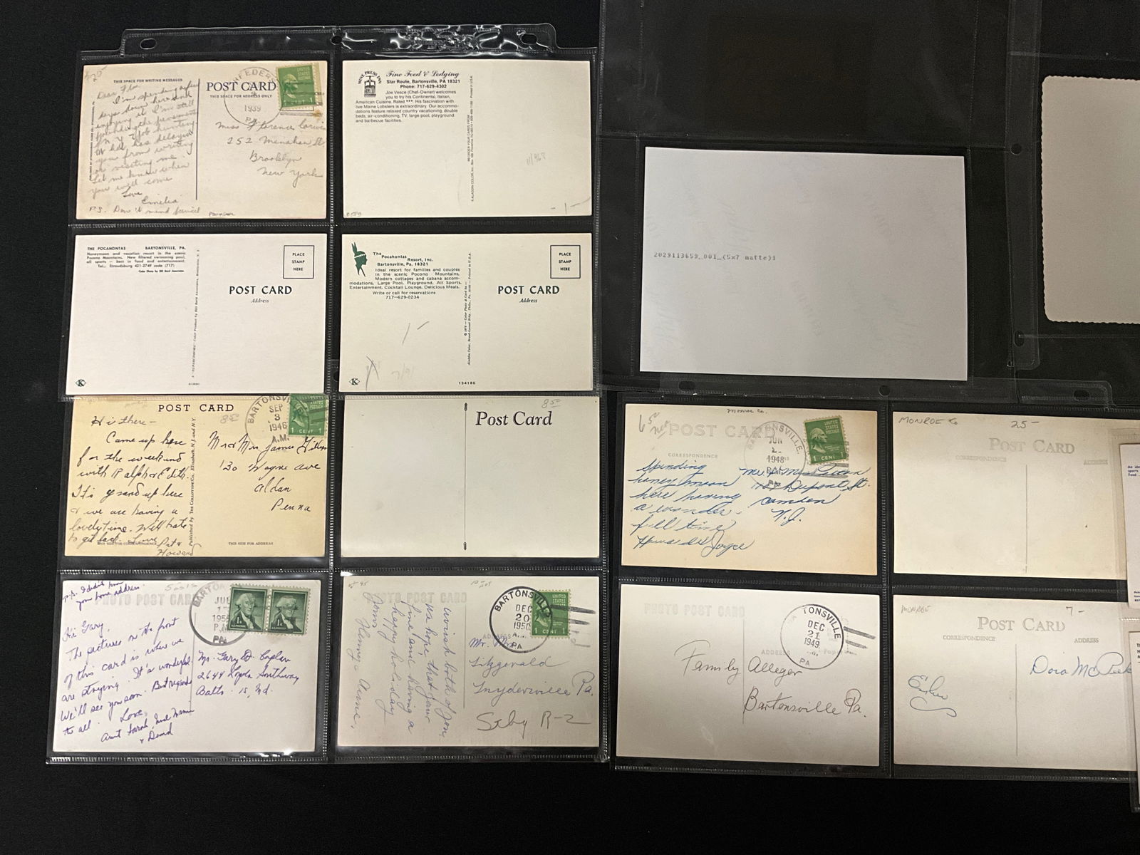 Pocahontas Vacation Colony. Bartonsville, PA. Vintage Postcard Archive. - 4