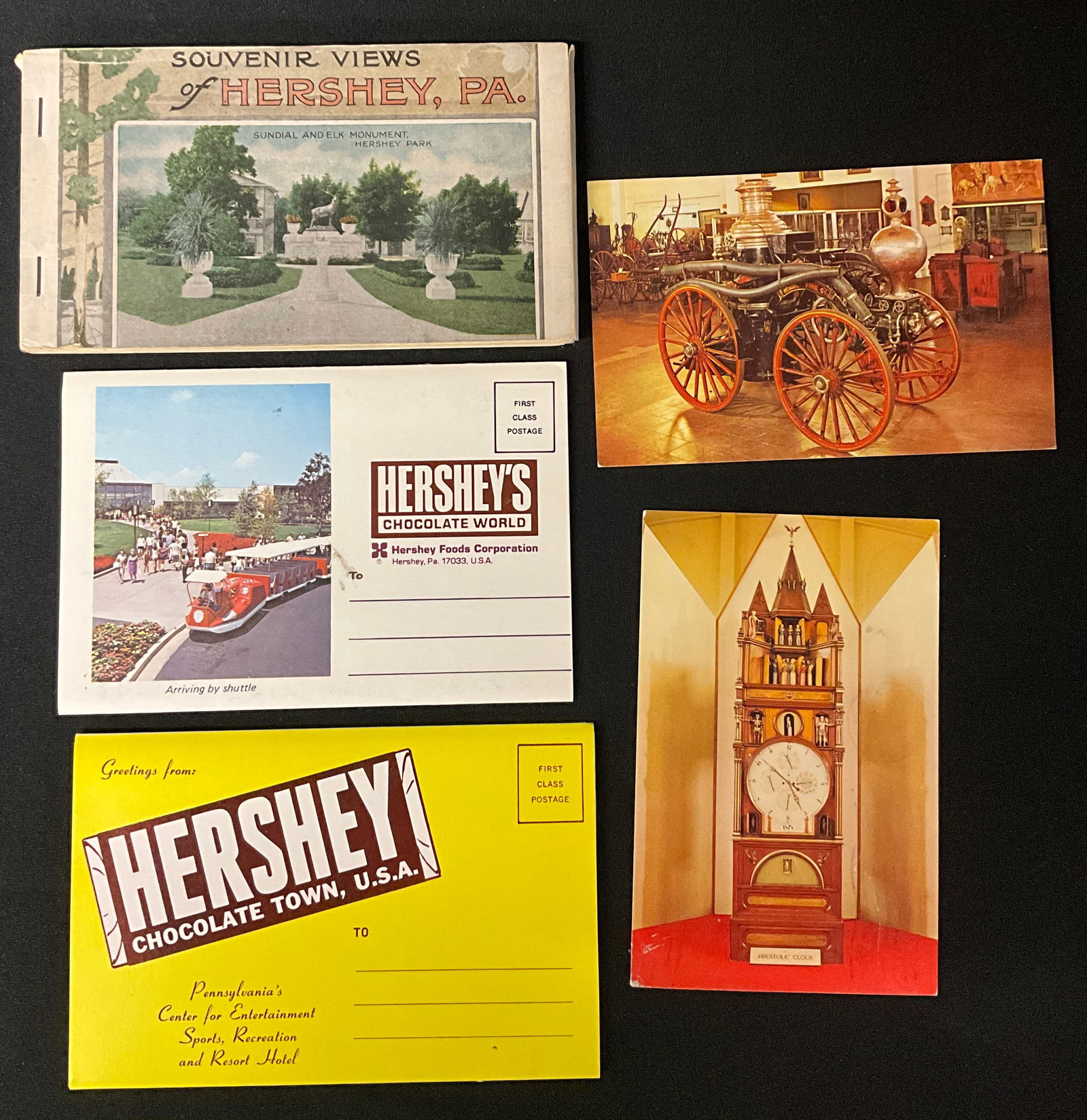 Collection of Vintage Hershey, PA Postcards and Souvenir View Booklet, Circa 1968 - 4