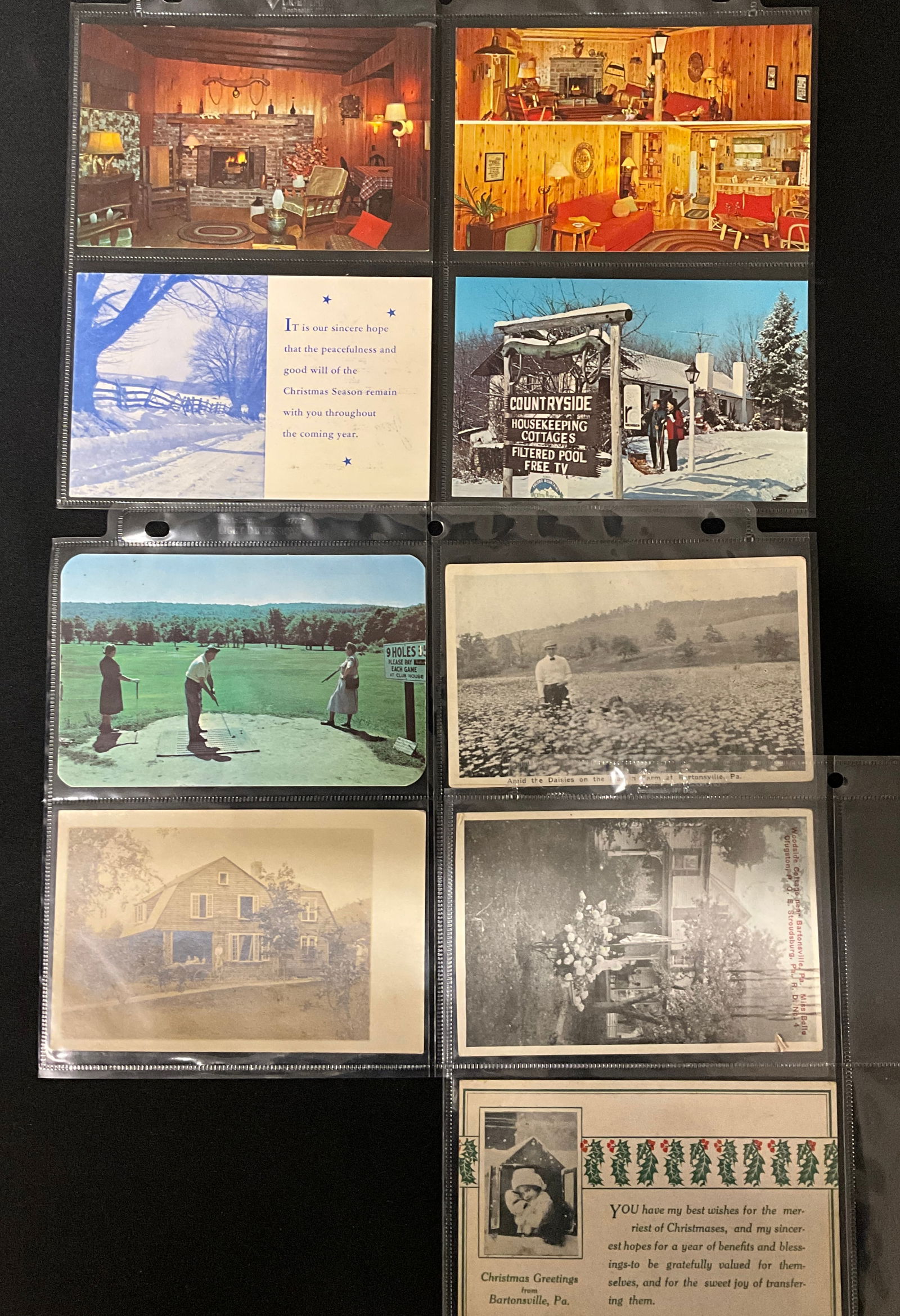 Vintage Postcards and Paper Ephemera Collection of Bartonville, PA and Poconos Region - 4