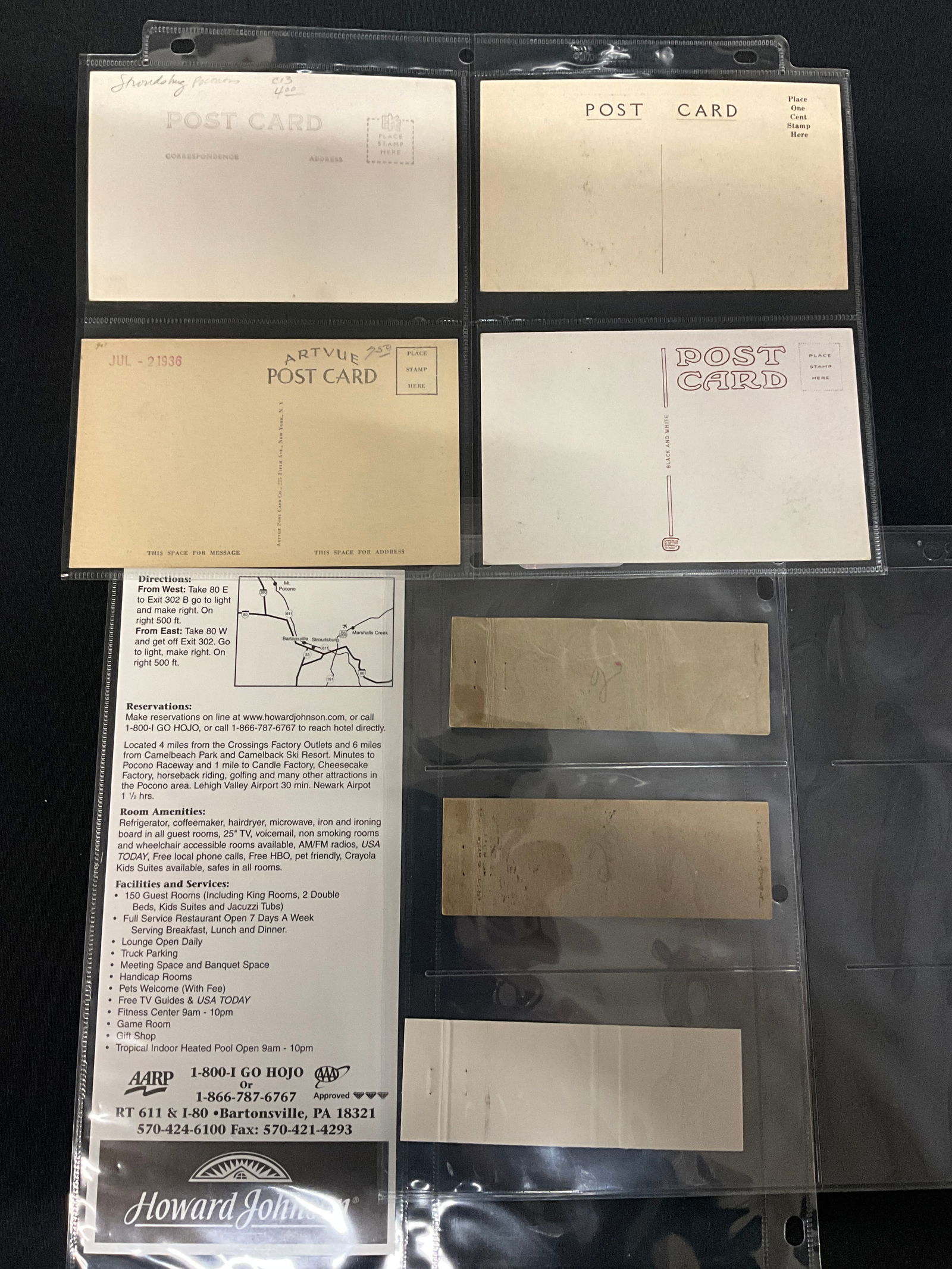 Vintage Postcards and Paper Ephemera Collection of Bartonville, PA and Poconos Region - 7