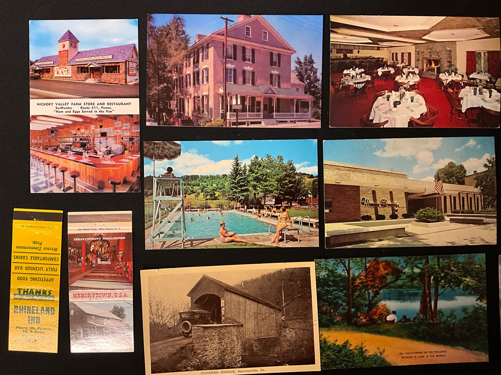 Vintage Postcards and Paper Ephemera Collection Pocono Mountains Pennsylvania - 3