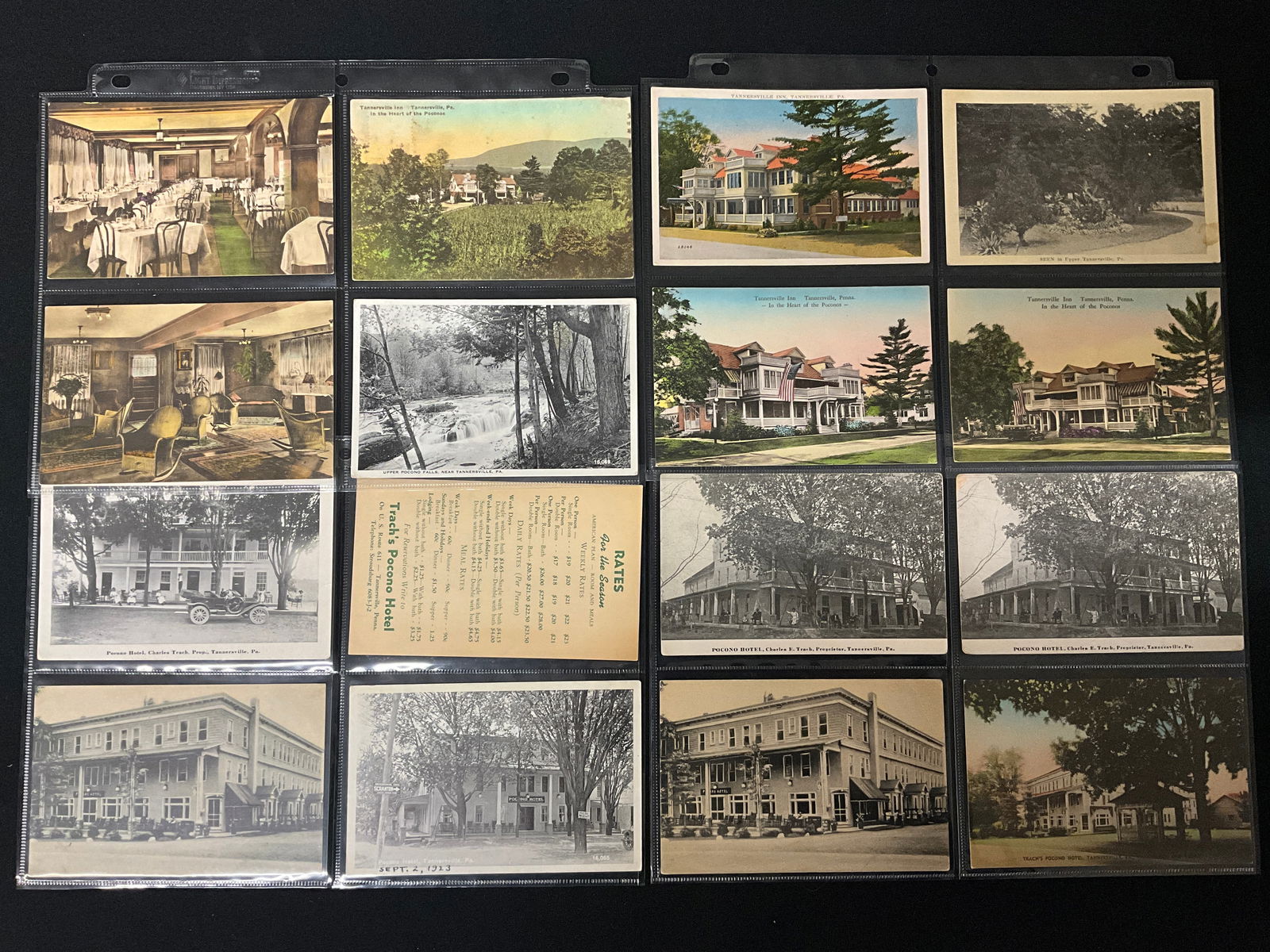 Vintage Postcards of Pocono Mountains Resort Hotels, Tannersville & Pocono Pines - 2