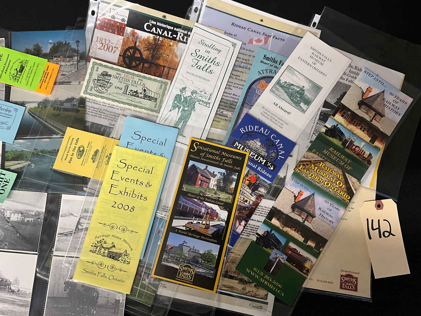 A Collection of Vintage Smiths Falls and Rideau Canal Paper Ephemera (1999-2008) - 2