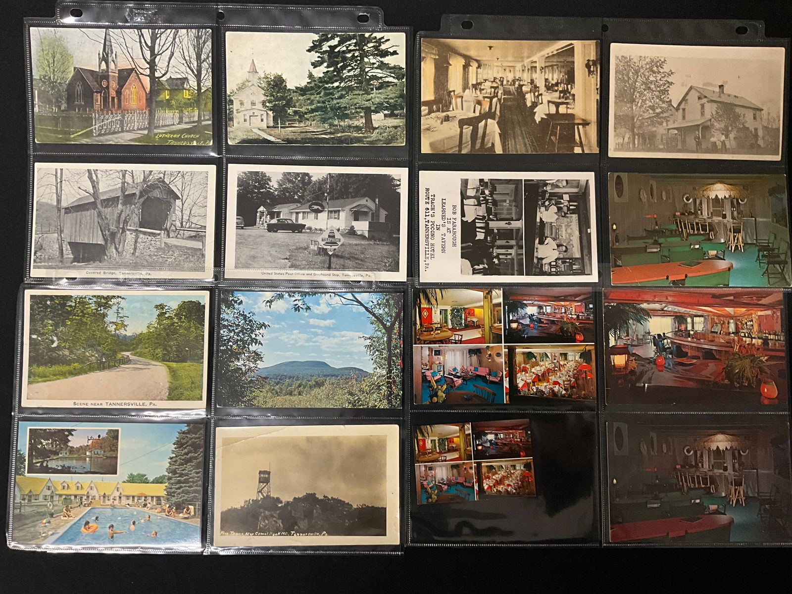 Vintage Postcards and Paper Ephemera Collection. Tannersville, PA and Poconos Region. - 2