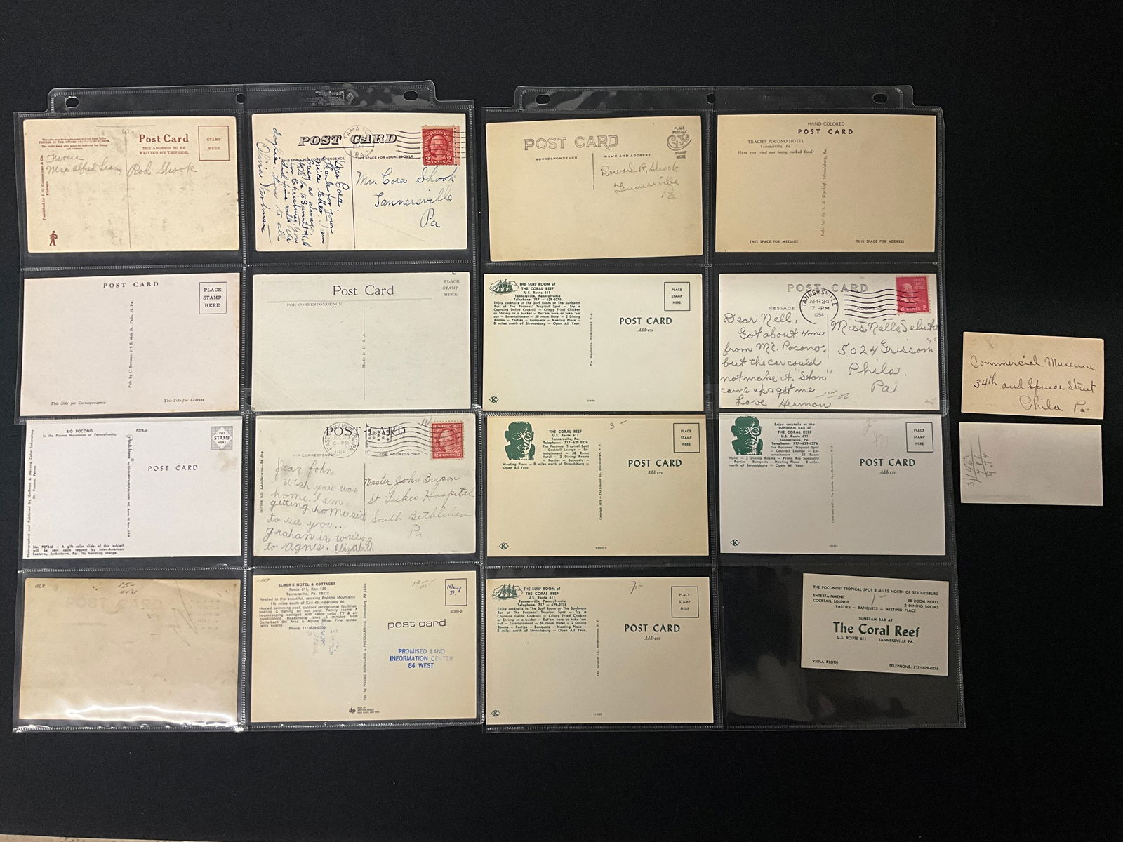 Vintage Postcards and Paper Ephemera Collection. Tannersville, PA and Poconos Region. - 3