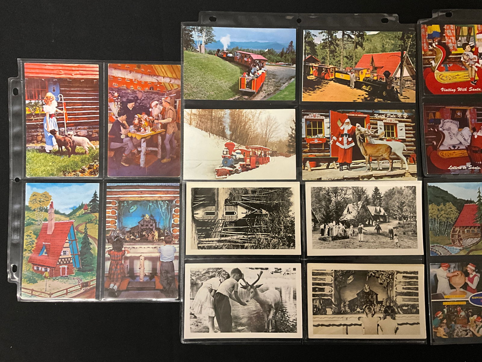 Vintage Postcards Collection Santa's Workshop North Pole New York Ephemera - 3