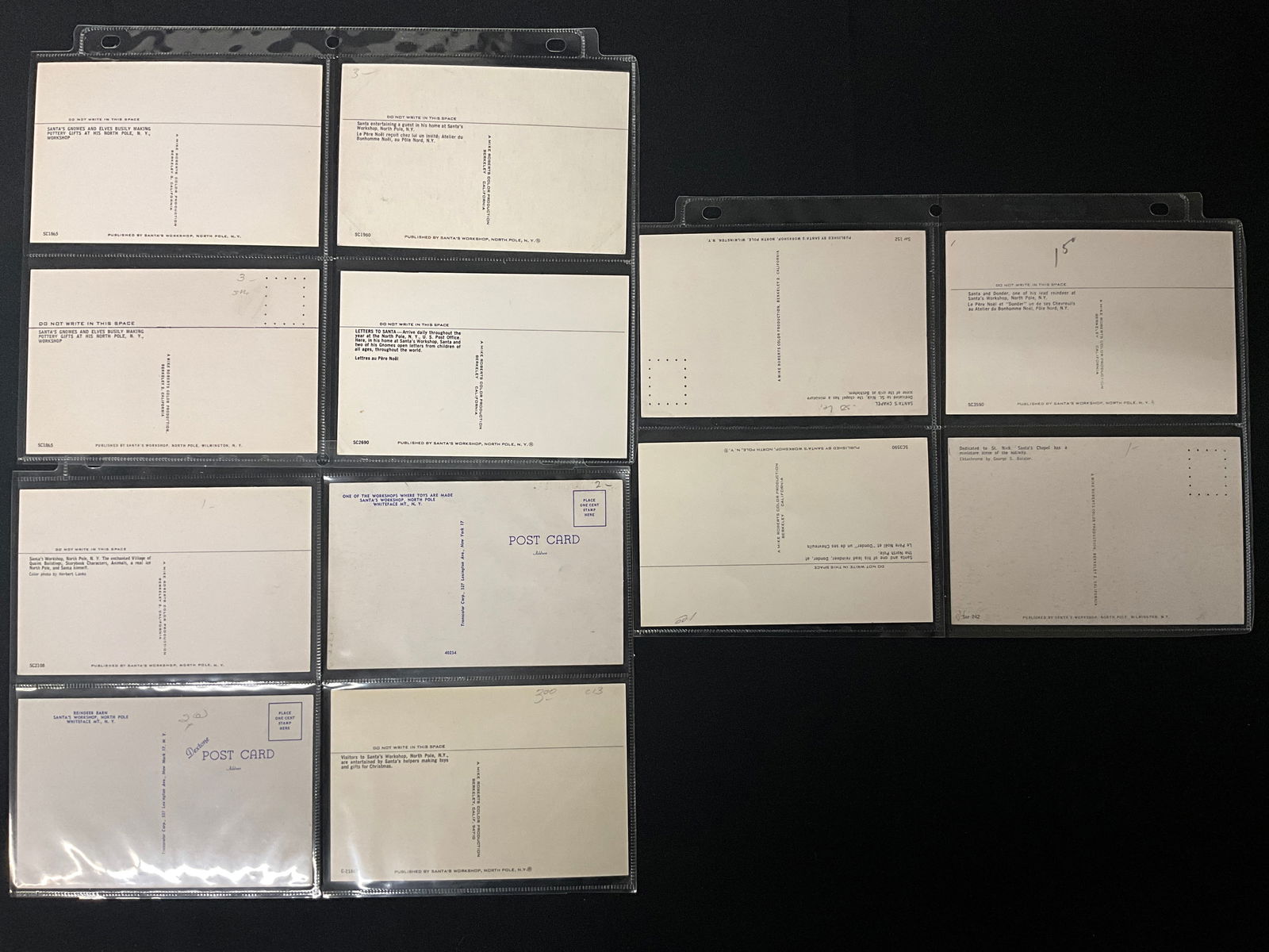 Vintage Postcards Collection Santa's Workshop North Pole New York Ephemera - 4