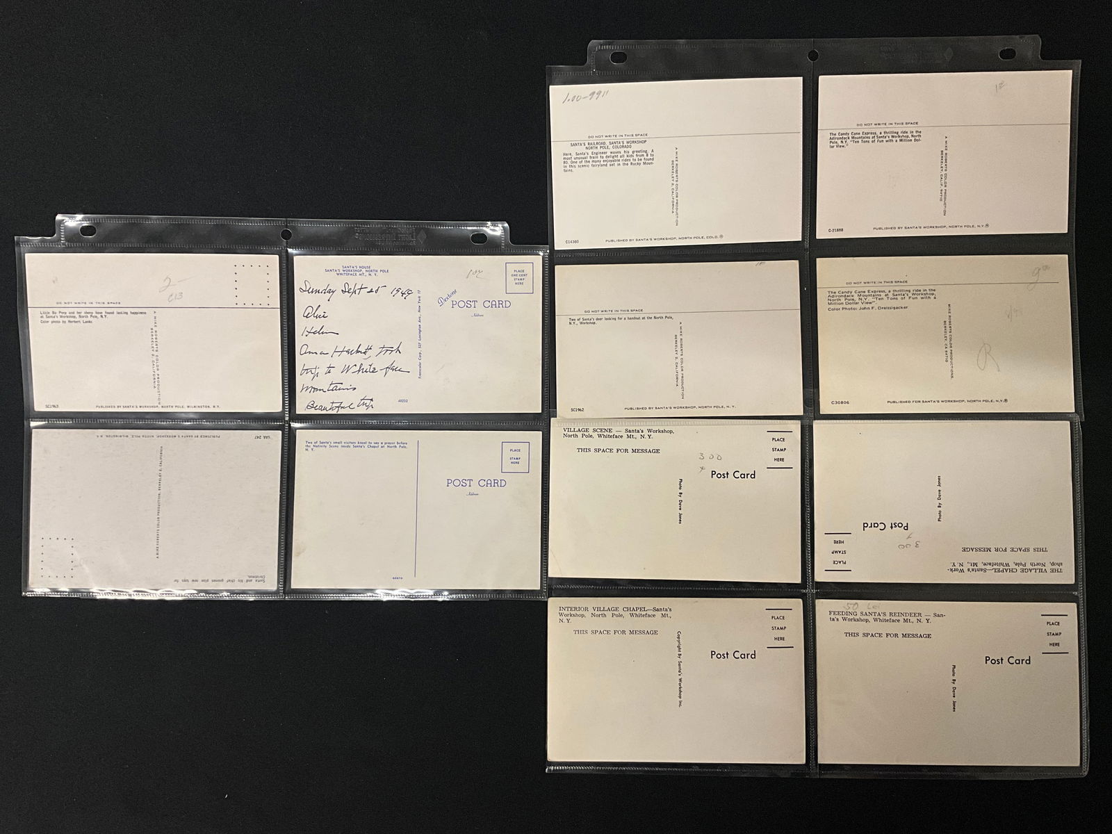 Vintage Postcards Collection Santa's Workshop North Pole New York Ephemera - 5