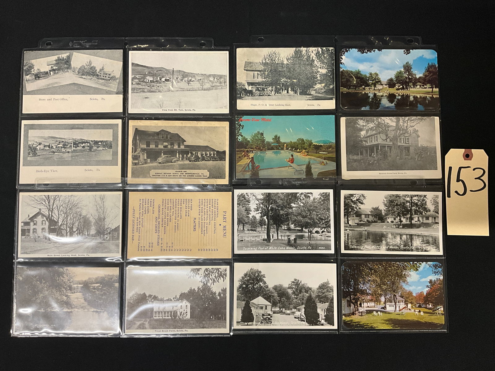 A Collection of Vintage Postcards and Paper Ephemera Featuring Sciota, Pennsylvania (1 of 6)