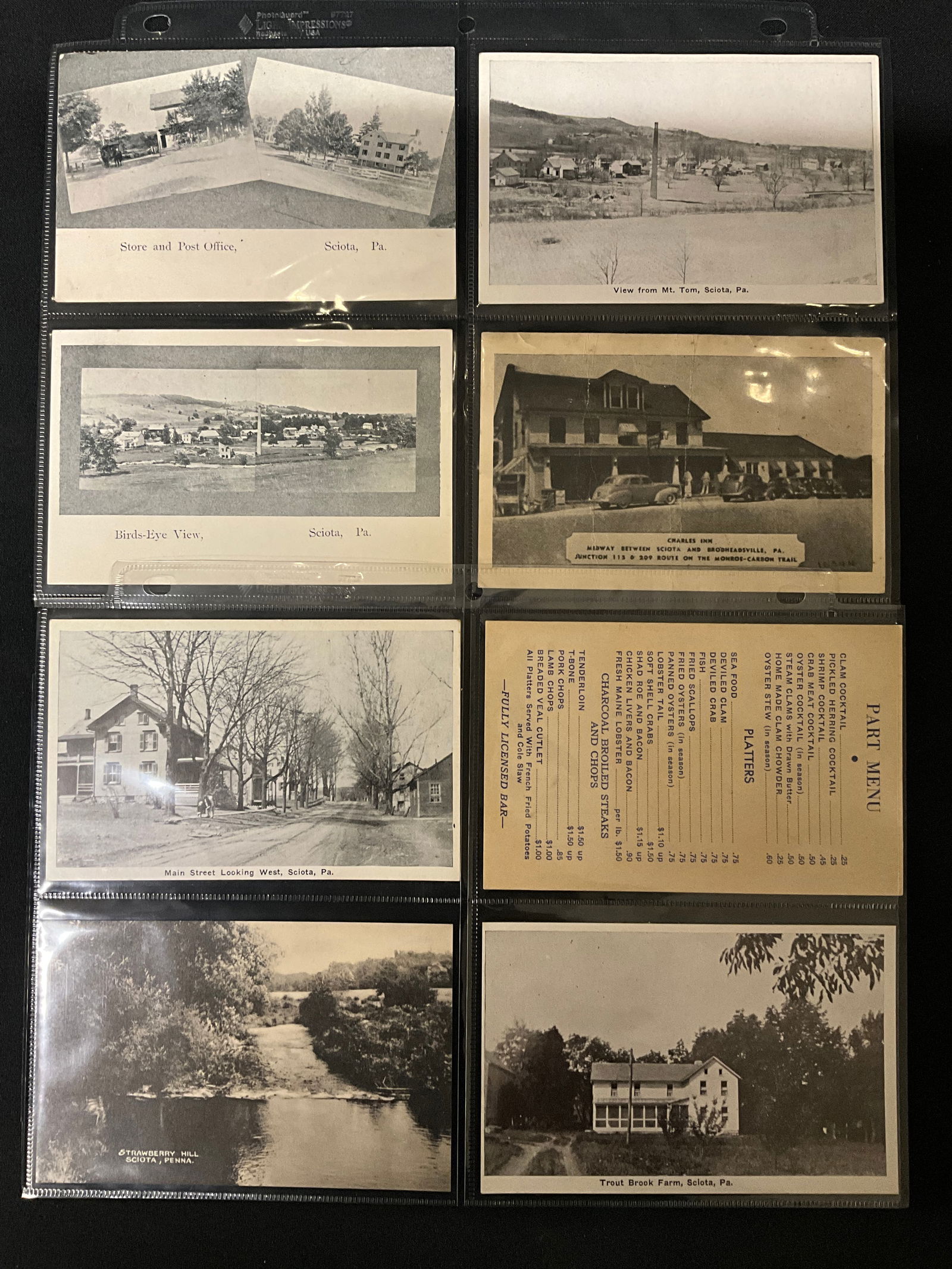 A Collection of Vintage Postcards and Paper Ephemera Featuring Sciota, Pennsylvania - 3