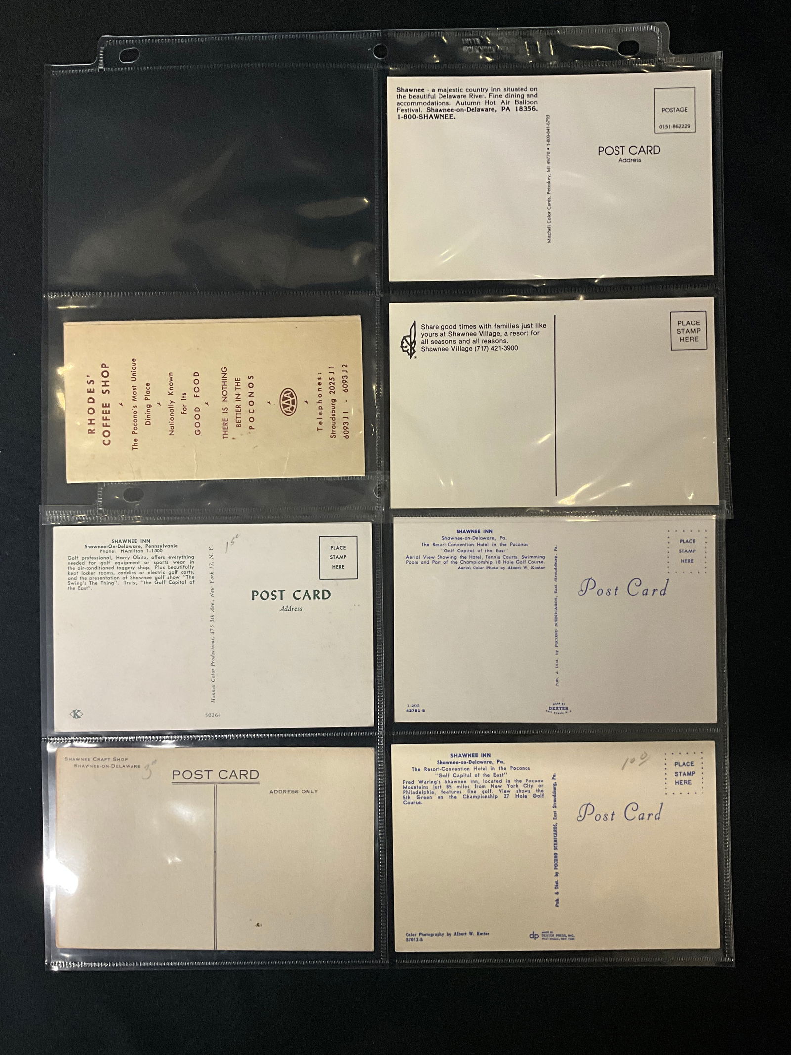 Shawnee-on-Delaware and Shawnee Inn Postcard and Ephemera Collection, circa 1950-1980 - 2