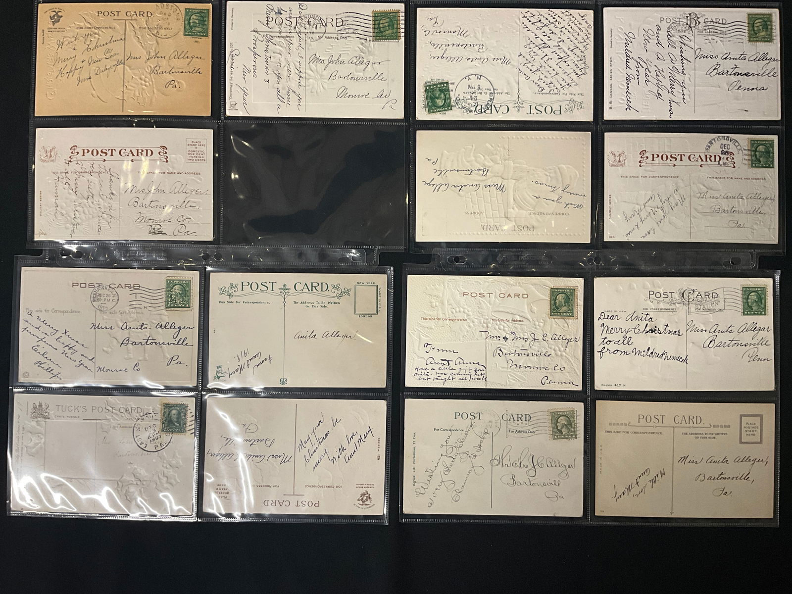 Golden Age Christmas and New Year Postcard Collection, 1907-1927 - 6