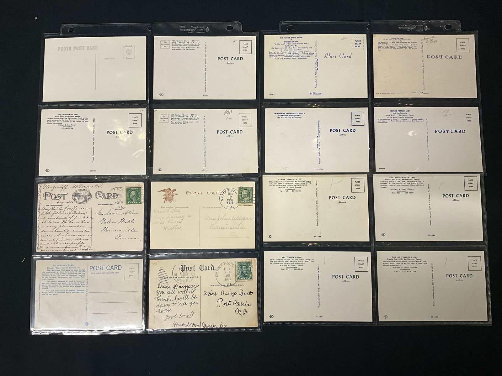 A Collection of Vintage Swiftwater Pennsylvania Postcards and Ephemera - 3