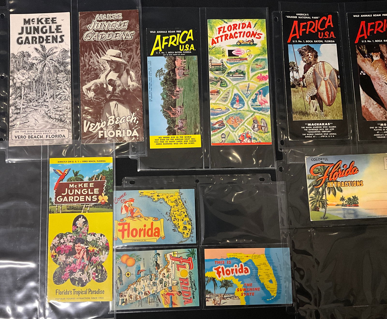 Florida Tourism and Roadside Attractions, Postcard and Brochure Collection, c. 1940s-1950s - 3