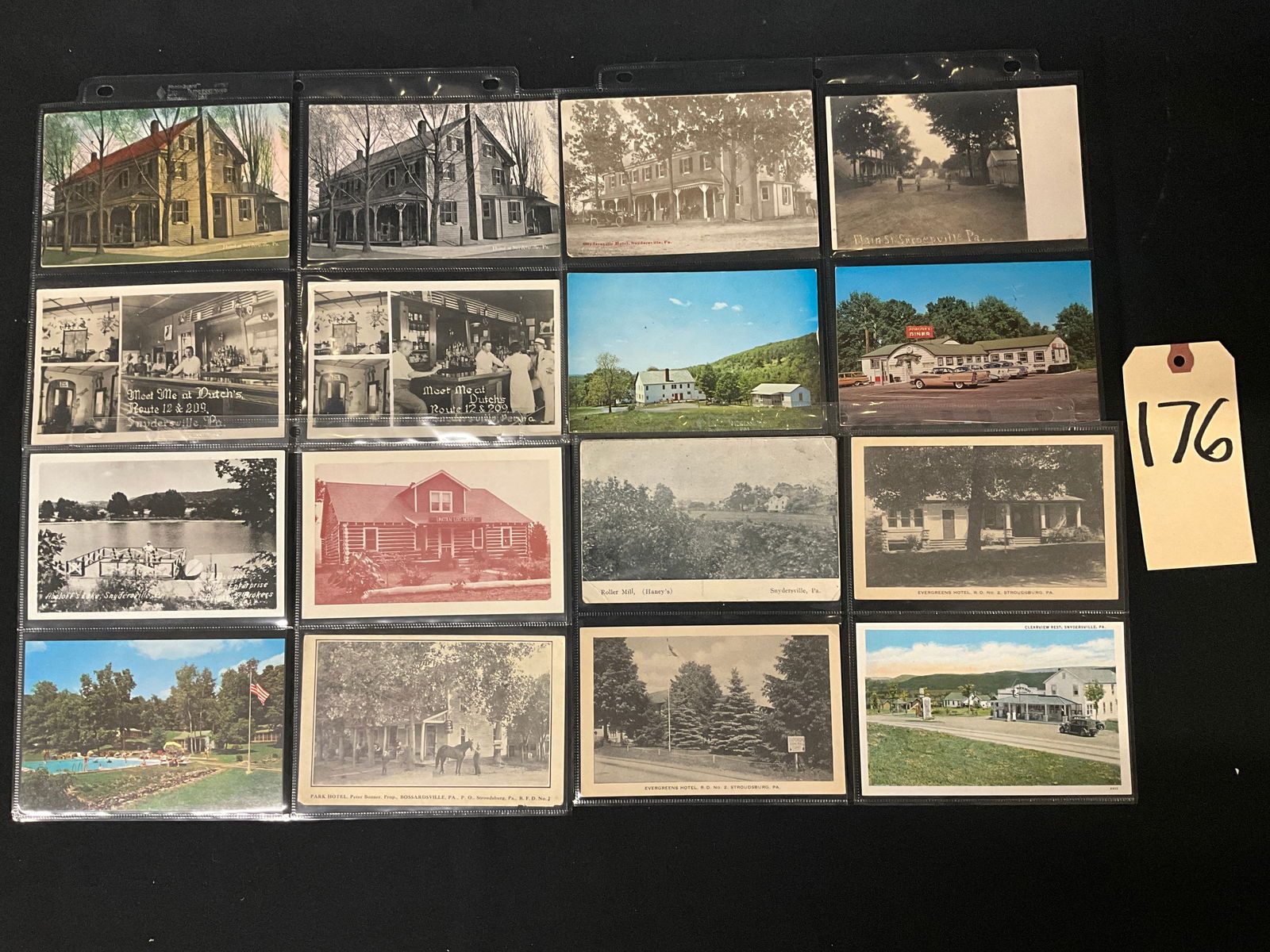 Pocono Mountains Pennsylvania Postcard Collection, Snydersville and Stroudsburg, 1910-1960s (1 of 3)