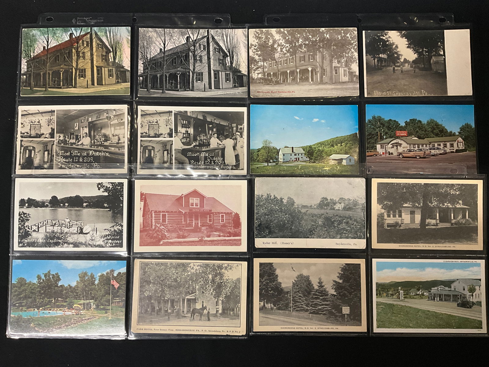 Pocono Mountains Pennsylvania Postcard Collection, Snydersville and Stroudsburg, 1910-1960s - 2