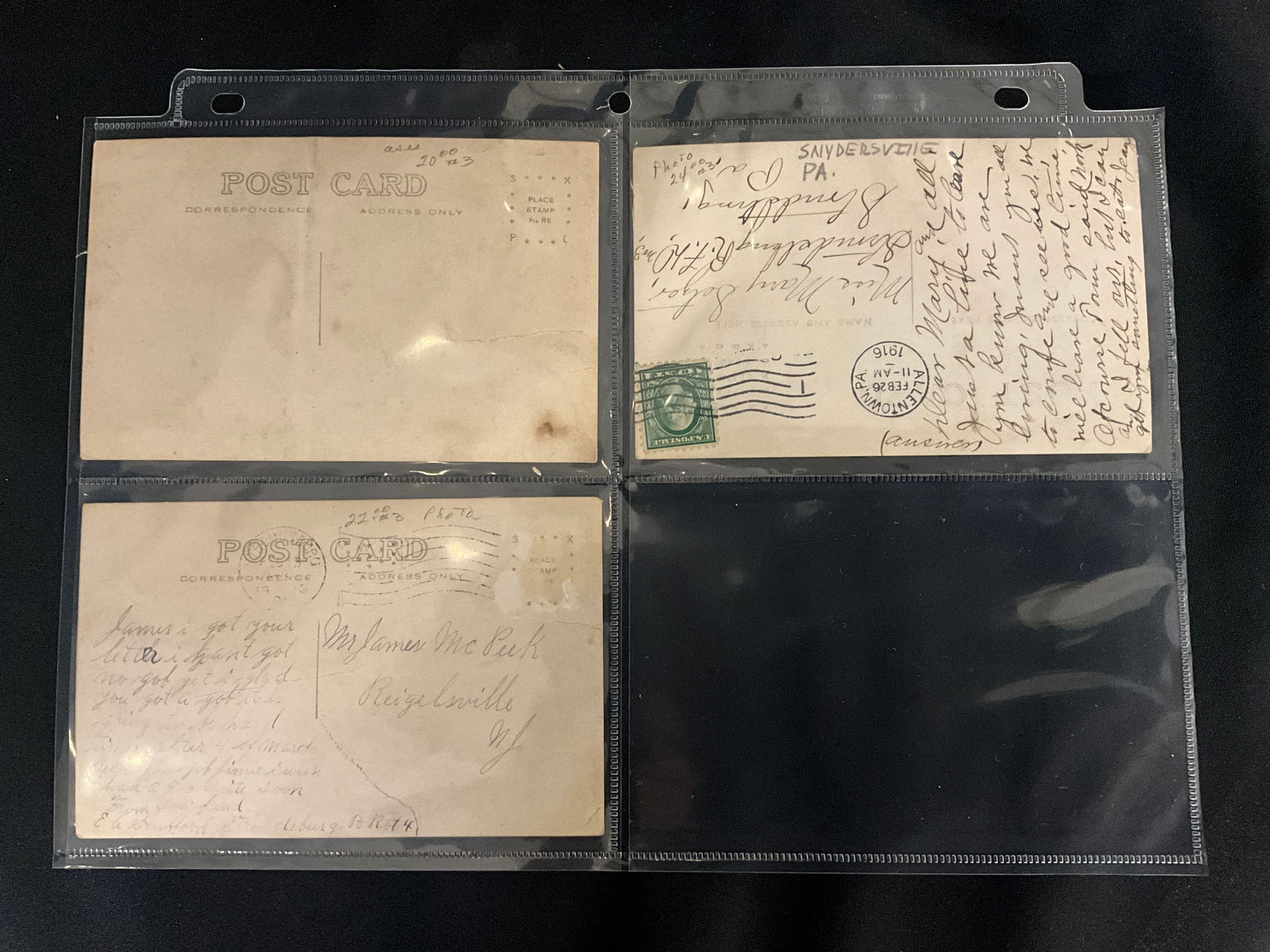 Snydersville and Stroudsburg, Pennsylvania Vintage Postcards and Ephemera Lot, 1905-Modern - 4