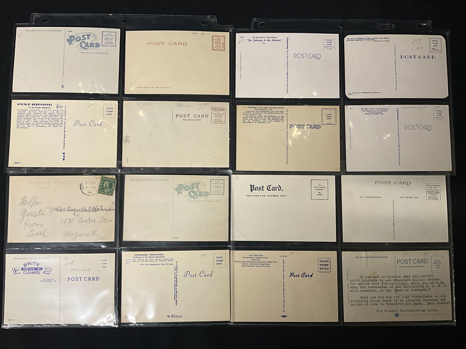 Stroudsburg, Pennsylvania and Pocono Mountains Vintage Postcard Collection, 1900s-1970s - 3