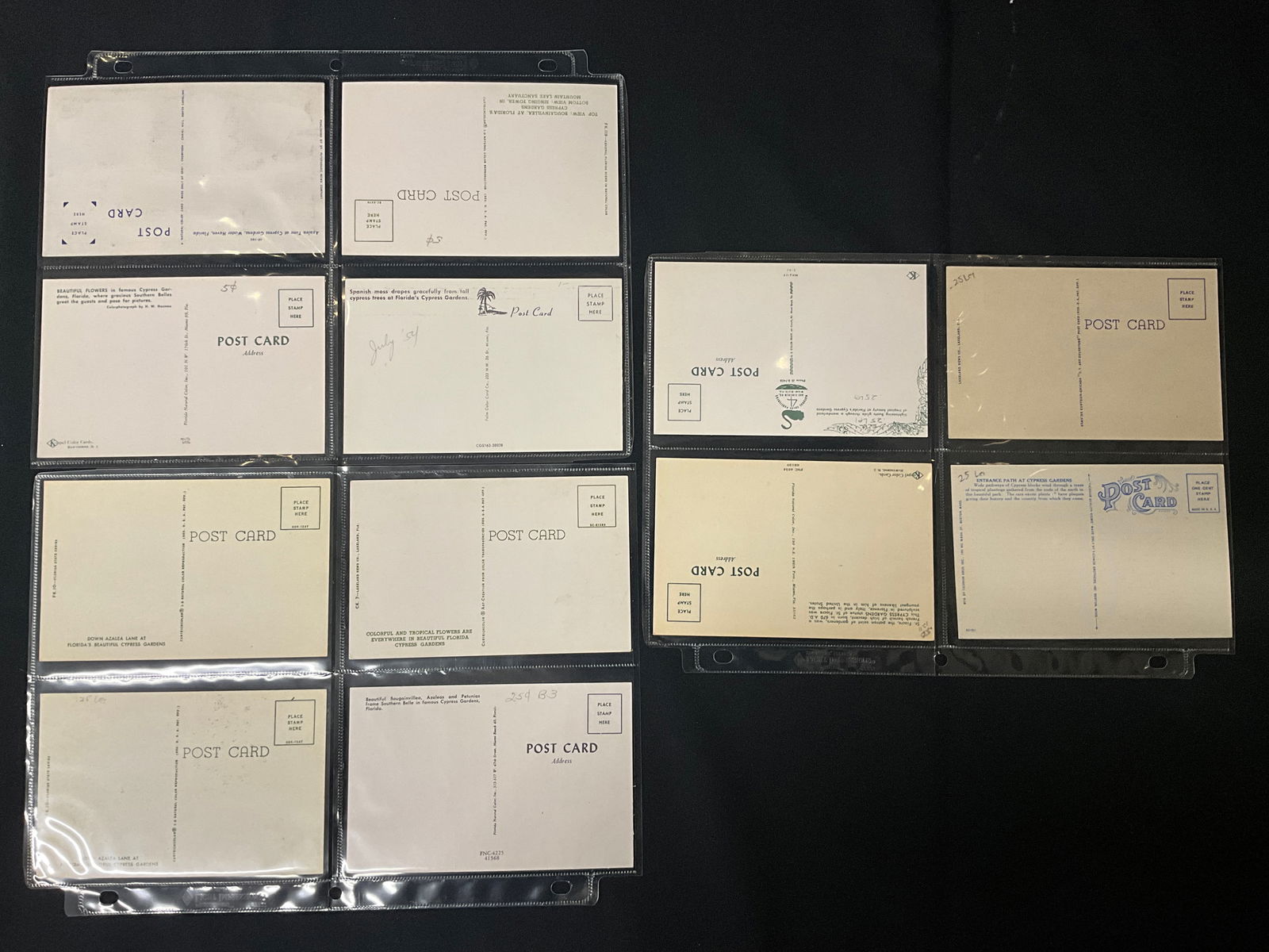 Cypress Gardens, Florida, Vintage Postcard Collection, 1940s-1960s - 3