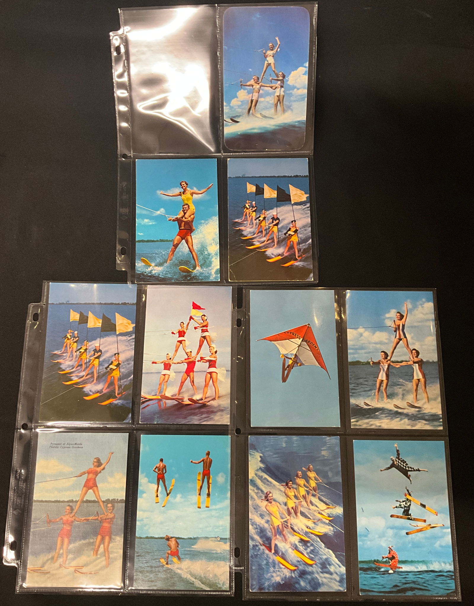 Cypress Gardens Florida Water Skiing Postcard Collection, Circa 1950s-1970s - 2
