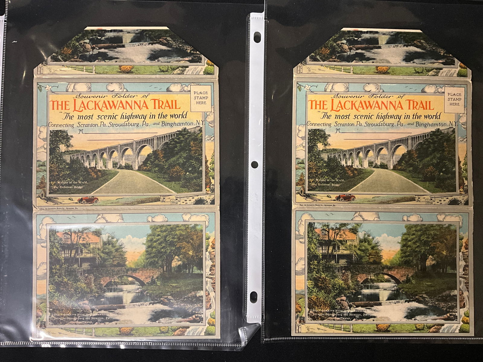 Lackawanna Trail Postcards and Souvenir Folders, Scranton PA to Binghamton NY, c. 1921-1925 - 2
