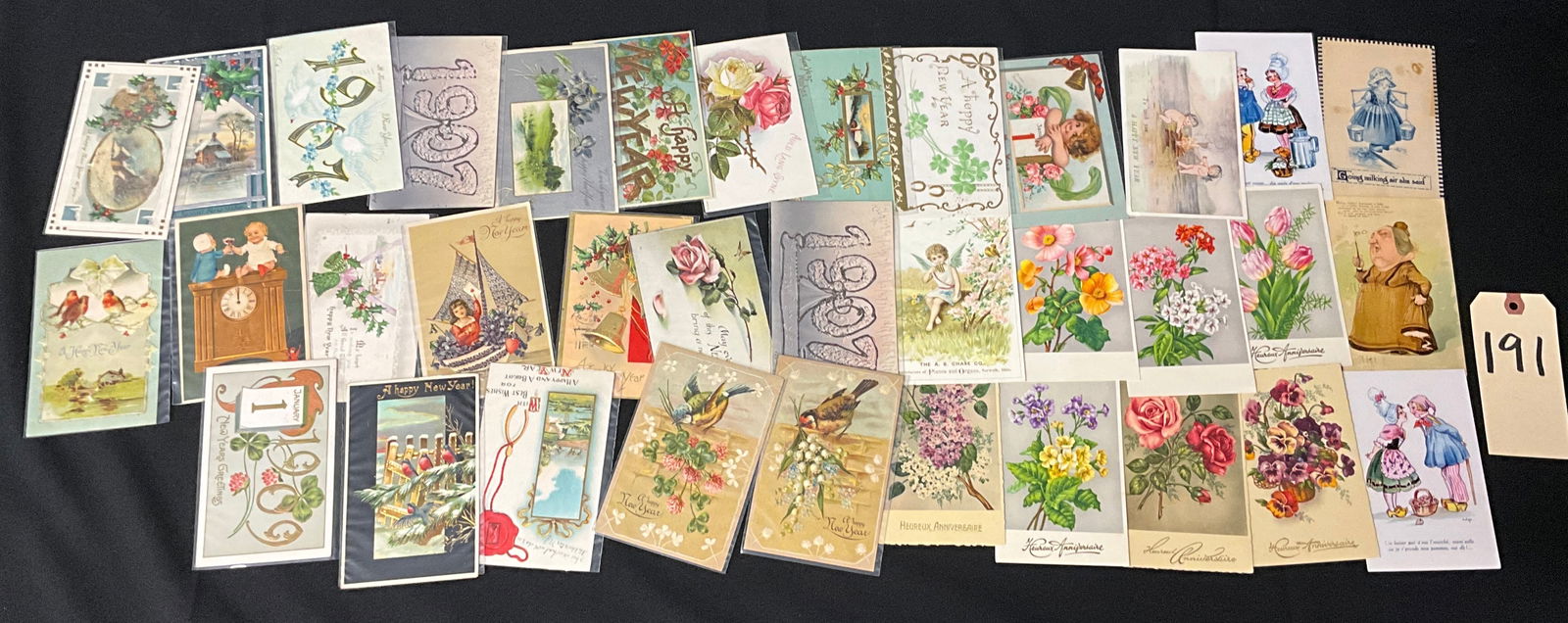 Golden Age Holiday and Floral Postcard Collection, c. 1905-1915 (1 of 4)