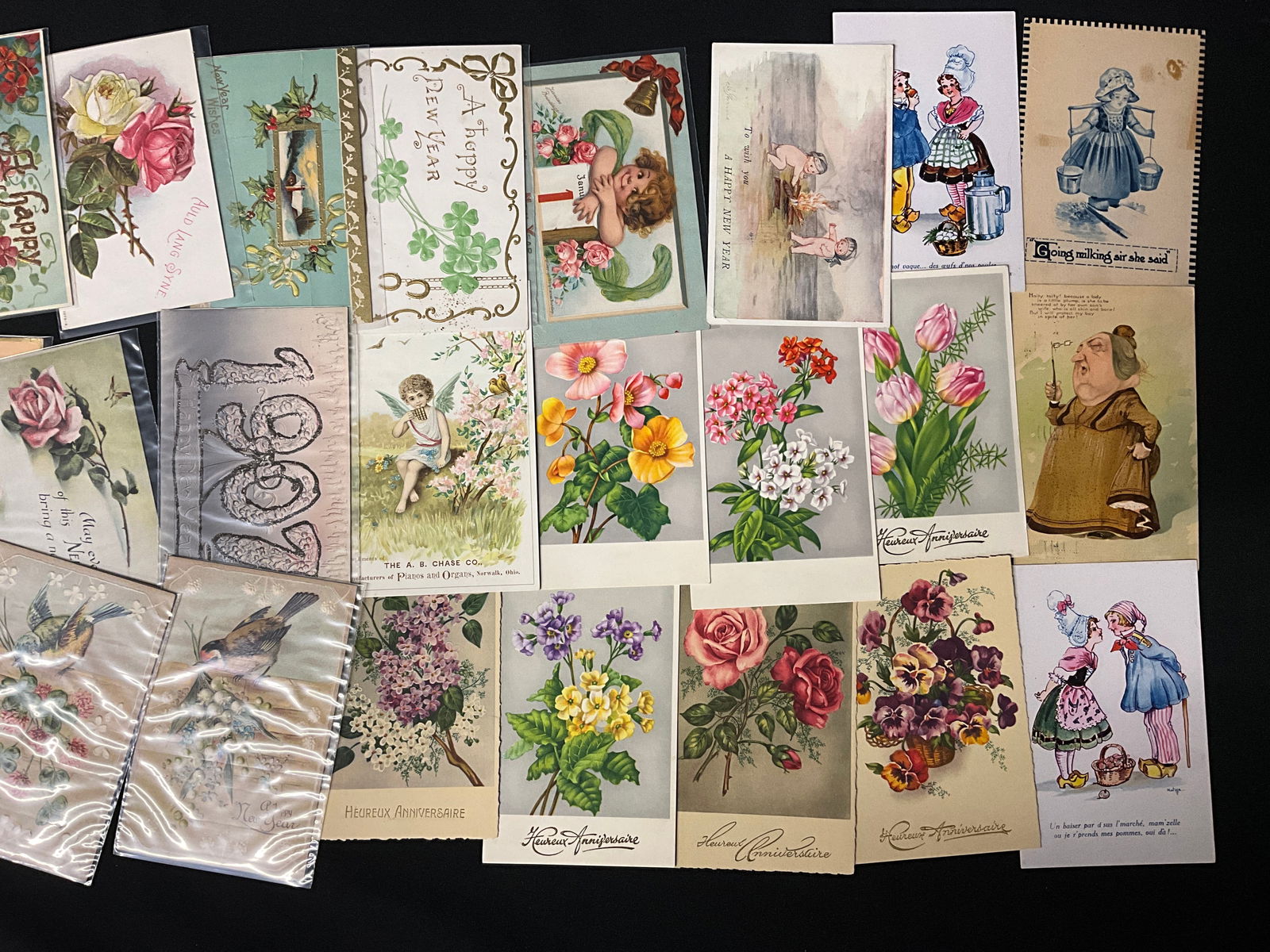 Golden Age Holiday and Floral Postcard Collection, c. 1905-1915 - 2