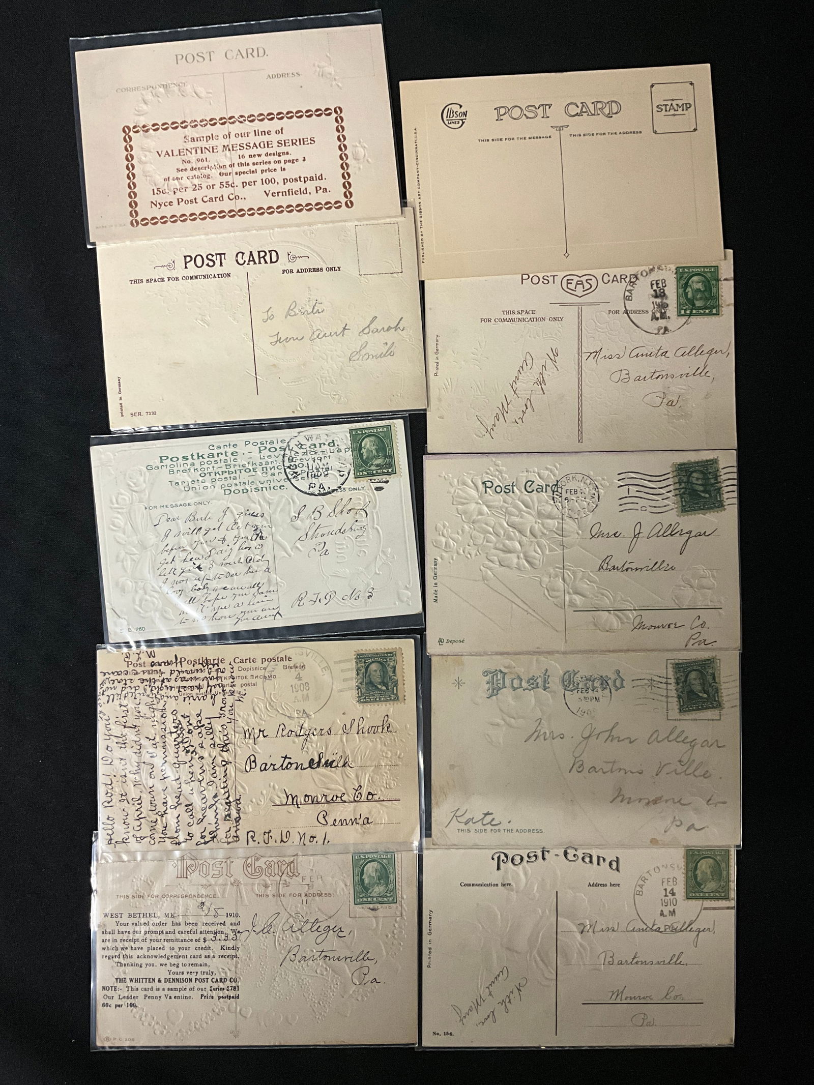 Patriotic and Holiday Postcard Collection, 1908-1917 - 4