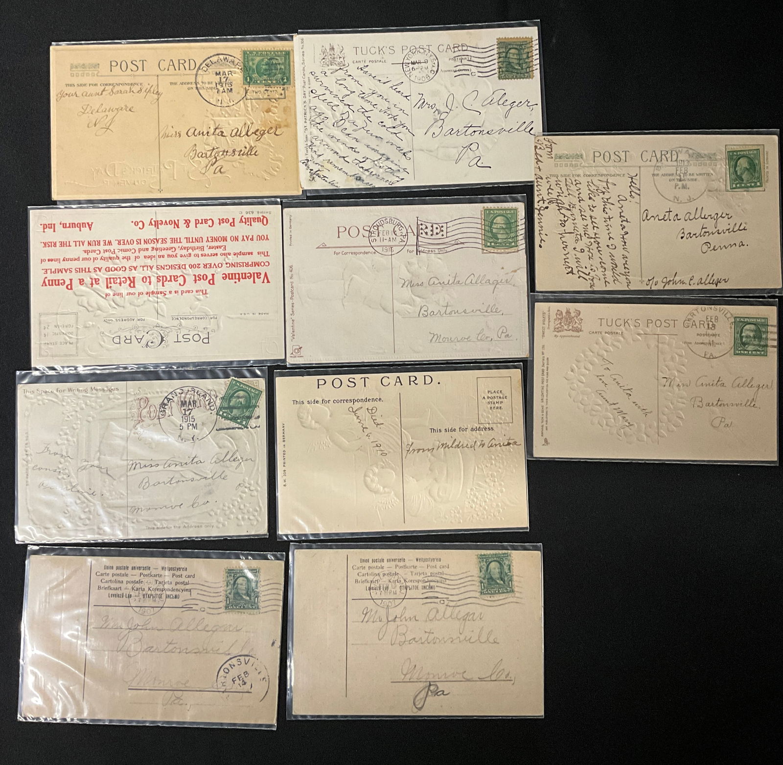 Patriotic and Holiday Postcard Collection, 1908-1917 - 5