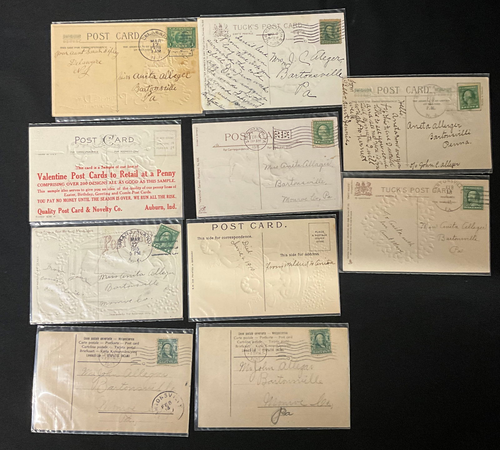 Patriotic and Holiday Postcard Collection, 1908-1917 - 6