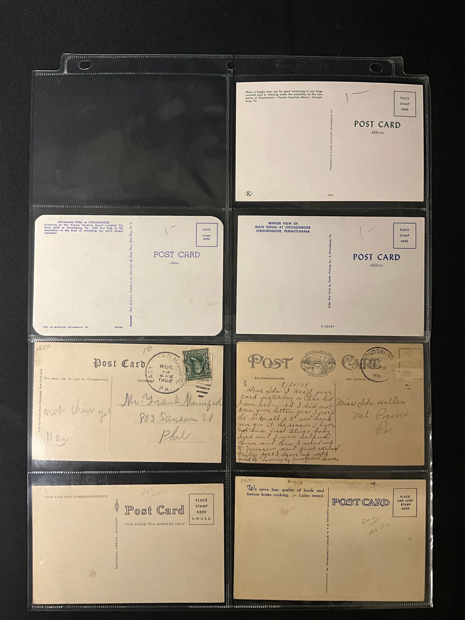 Stroudsburg, Pennsylvania, Vintage Postcard Collection, 1905-1955 - 3