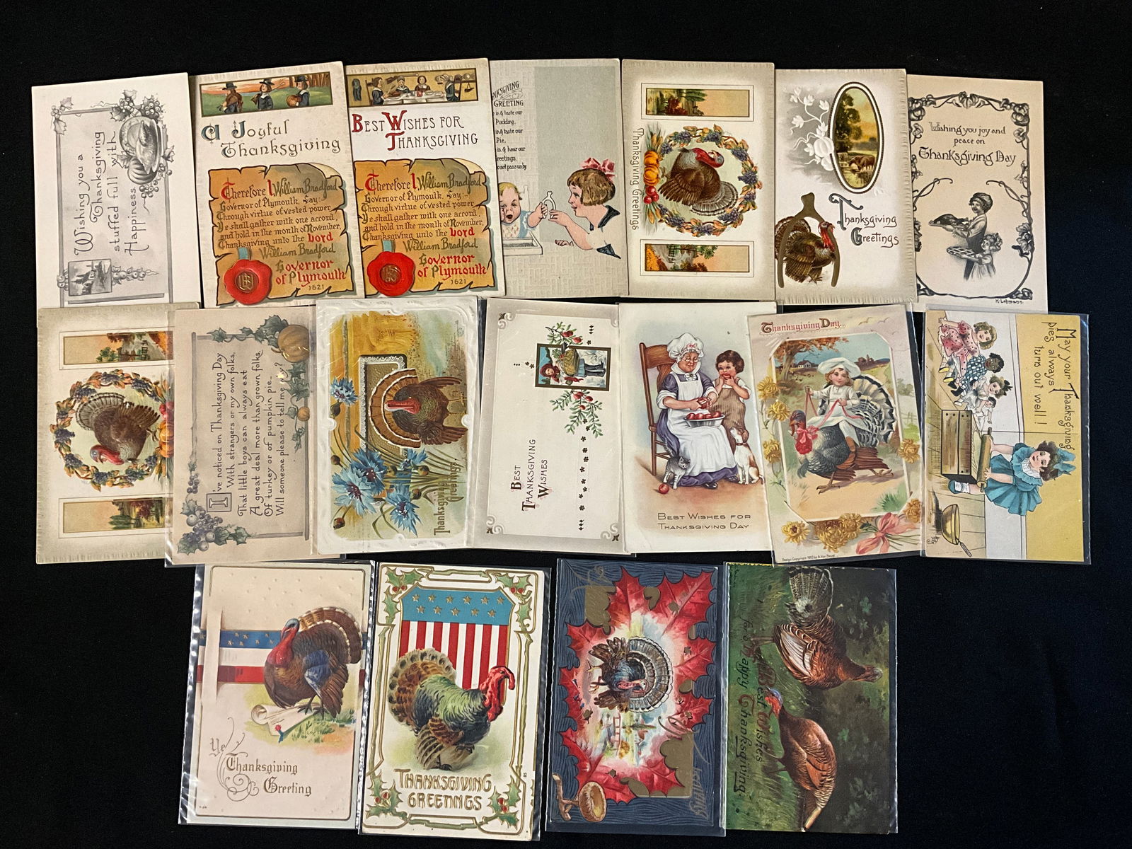 Thanksgiving Holiday, Vintage Postcard Collection, 1907-1915 - 2