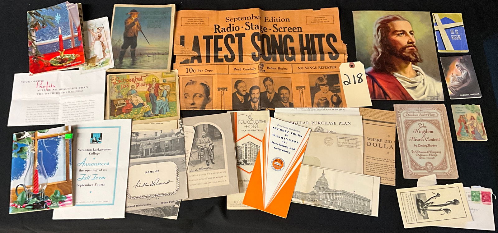Mid-Century Americana Ephemera Collection, Mixed Paper Lot, 1910-1955 (1 of 5)