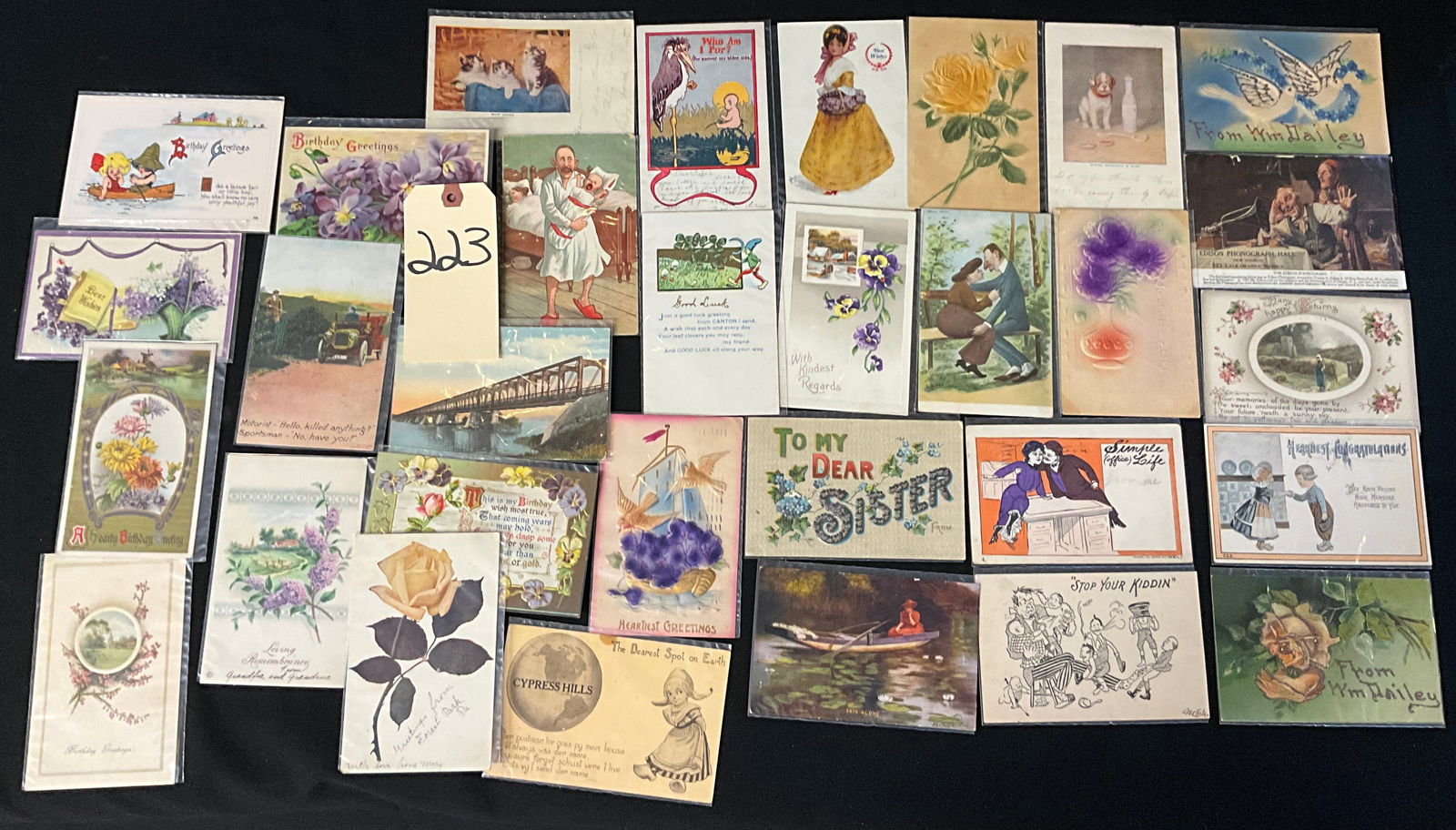Early 20th Century Greeting and Comic Postcard Collection, 1907-1917 (1 of 5)