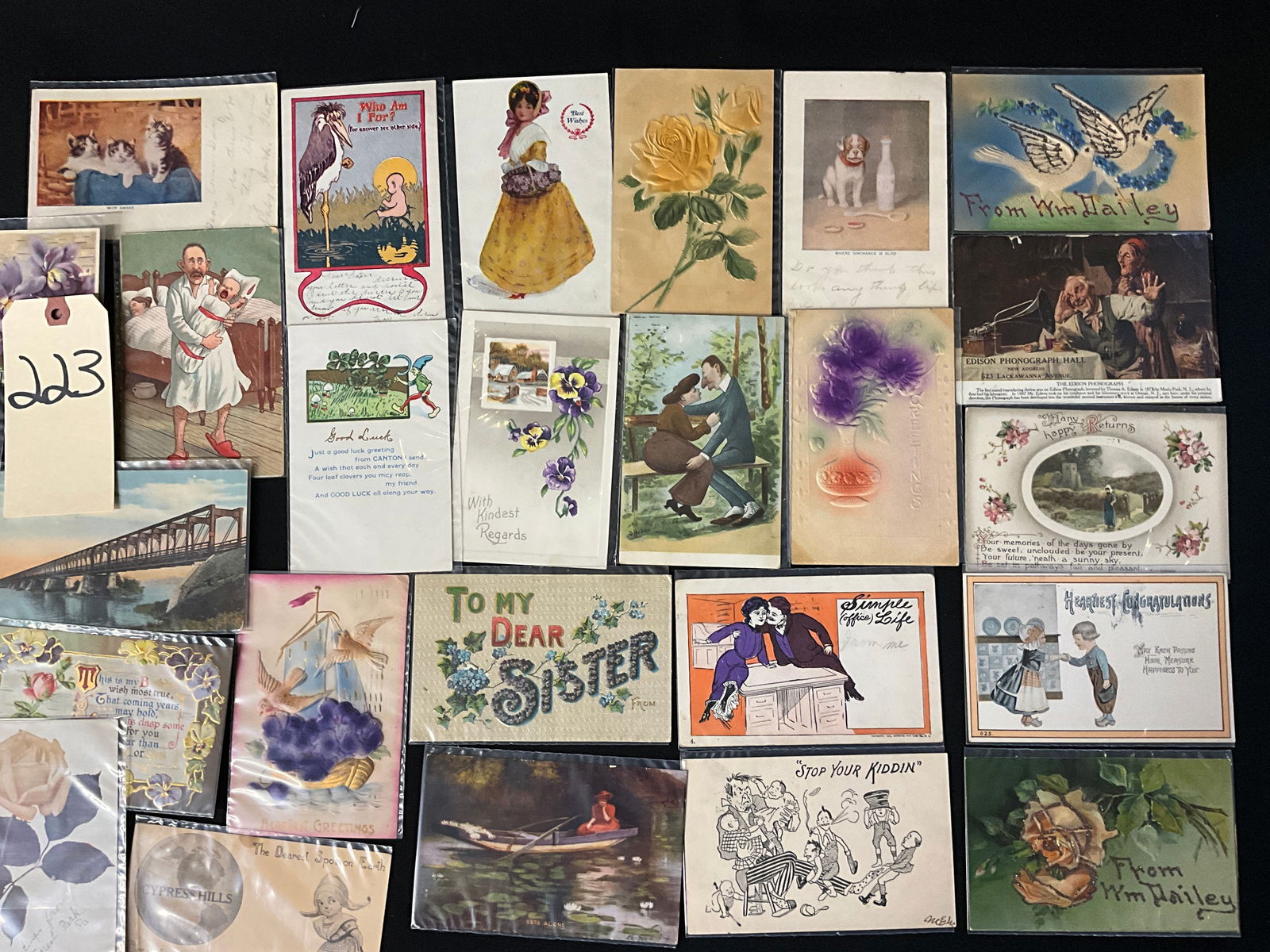 Early 20th Century Greeting and Comic Postcard Collection, 1907-1917 - 2
