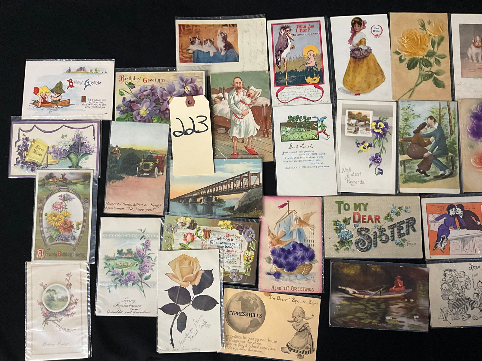 Early 20th Century Greeting and Comic Postcard Collection, 1907-1917 - 3