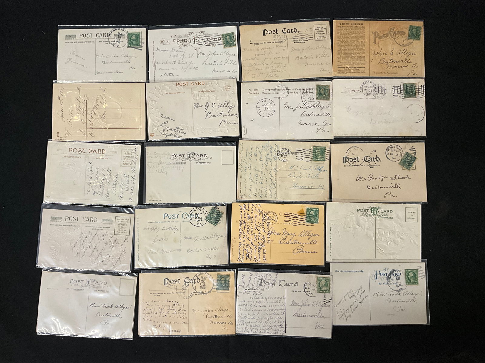 Early 20th Century Greeting and Comic Postcard Collection, 1907-1917 - 4