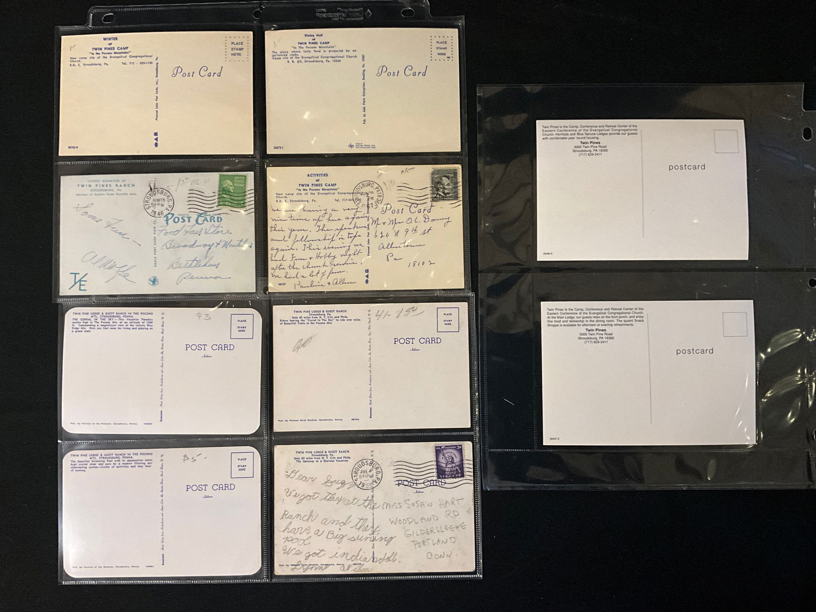 Twin Pines Pocono Mountains Resort Postcard Collection, 1940s-1970s - 5